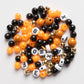 Happy Halloween Pumpkin Shaped DIY Letter Bead Jar With Happy Ghost Charm