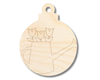 Unfinished Wood Etched Watering Can Ornament Shape | Paint By Line Crafts | up to 30" DIY