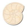 Unfinished Wood Etched Sea Shell Shape | Paint By Line Crafts | up to 30" DIY