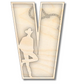 Unfinished Wood Layered Themed Letters | Rodeo | A-Z | 2 Piece | up to 24"