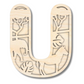 Unfinished Wood Layered Themed Letters | Jungle Animals | A-Z | 2 Piece | up to 24"