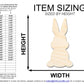 Unfinished Sitting Bunny Shape | Easter | DIY Craft Cutout | up to 46" DIY