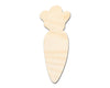 Unfinished Cute Carrot Shape | Easter | DIY Craft Cutout | up to 46" DIY
