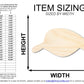 Unfinished Visor Hat Silhouette | DIY Craft Cutout | up to 46" DIY