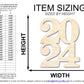 Unfinished 2024 Cutout Graduation Shape | DIY Craft Cutout | up to 46" DIY