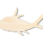Unfinished Cartoon Fish Wood Cutout Shape | DIY Craft Cutout | up to 46" DIY
