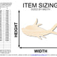 Unfinished Cartoon Fish Wood Cutout Shape | DIY Craft Cutout | up to 46" DIY