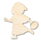Unfinished Little Red Riding Hood Wood Cutout Shape | DIY Craft Cutout | up to 46" DIY