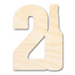 Unfinished Twenty One Bottle Shape | DIY Craft Cutout | up to 46" DIY