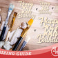 Unfinished Happy Eighteenth Birthday Shape | DIY Craft Cutout | up to 46" DIY