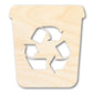Unfinished Recycle Bin Shape | DIY Craft Cutout | up to 46" DIY