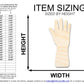 Unfinished Garden Glove Shape | DIY Craft Cutout | up to 46" DIY