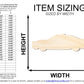 Unfinished Police Car Shape | DIY Craft Cutout | up to 46" DIY
