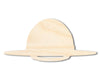 Unfinished State Trooper Hat Shape | DIY Craft Cutout | up to 46" DIY