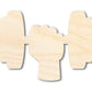 Unfinished Dumbbell Shape | DIY Craft Cutout | up to 46" DIY