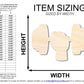Unfinished Dumbbell Shape | DIY Craft Cutout | up to 46" DIY
