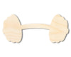 Unfinished Barbell Shape | DIY Craft Cutout | up to 46" DIY