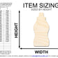 Unfinished Mustard Bottle Shape | DIY Craft Cutout | up to 46" DIY