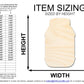 Unfinished Mayonnaise Shape | DIY Craft Cutout | up to 46" DIY