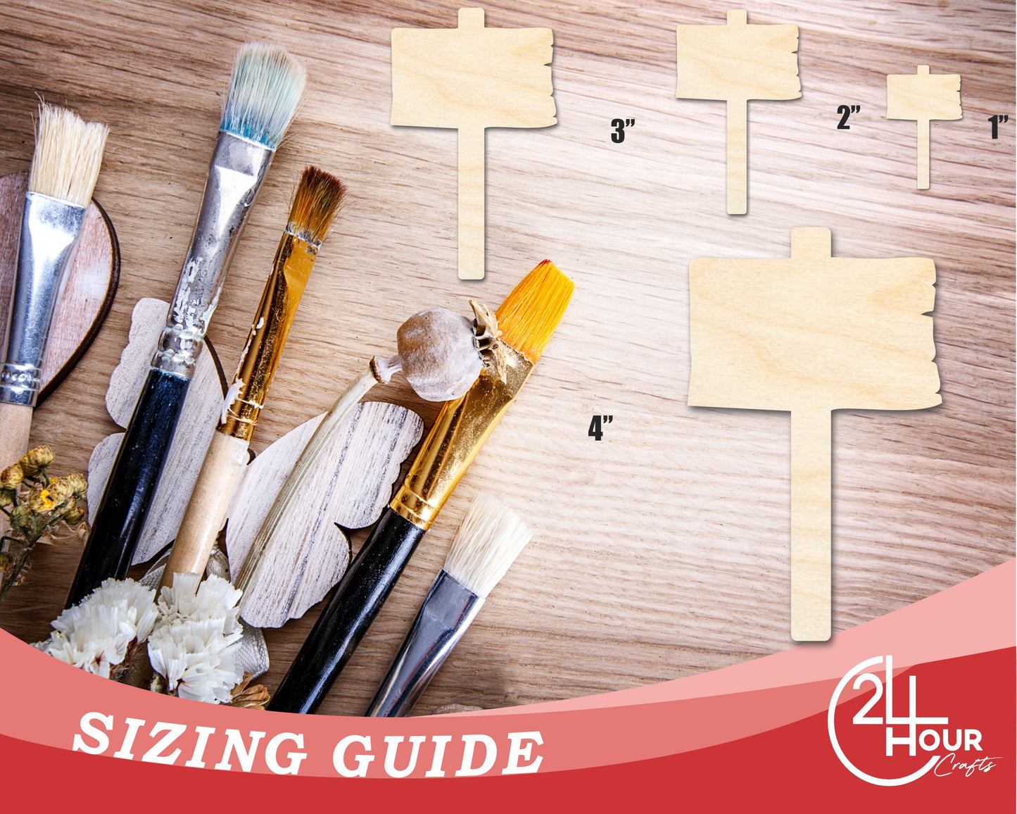 Unfinished Wooden Sign Shape | DIY Craft Cutout | up to 46" DIY