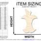 Unfinished Apple Core Shape | DIY Craft Cutout | up to 46" DIY
