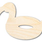 Unfinished Flamingo Pool Float Shape | DIY Craft Cutout | up to 46" DIY
