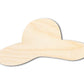 Unfinished Sun Hat Shape | DIY Craft Cutout | up to 46" DIY