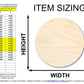 Unfinished Circle Door Hanger | DIY Craft Cutout | Door Hanger | up to 46" DIY