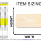 Unfinished Rounded Rectangle Door Hanger | DIY Craft Cutout | Door Hanger | up to 46" DIY