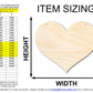 Unfinished Heart Door Hanger | DIY Craft Cutout | Door Hanger | up to 46" DIY