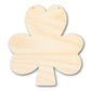 Unfinished Shamrock Door Hanger | DIY Craft Cutout | Door Hanger | up to 46" DIY