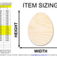 Unfinished Egg Door Hanger | DIY Craft Cutout | Door Hanger | up to 46" DIY