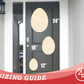 Unfinished Egg Door Hanger | DIY Craft Cutout | Door Hanger | up to 46" DIY