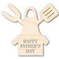 Unfinished Happy Father's Day Grill Apron Shape | DIY Craft Cutout | up to 46" DIY