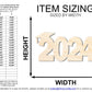 Unfinished 2024 Graduation Shape | DIY Craft Cutout | up to 46" DIY
