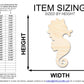 Unfinished Cute Seahorse Shape | DIY Craft Cutout | up to 46" DIY