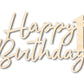 Unfinished Happy 1st Birthday Sign Shape | DIY Craft Cutout | up to 46" DIY