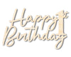 Unfinished Happy 1st Birthday Sign Shape | DIY Craft Cutout | up to 46" DIY