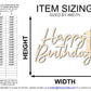 Unfinished Happy 1st Birthday Sign Shape | DIY Craft Cutout | up to 46" DIY