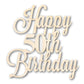 Unfinished Happy 50th Birthday Sign Shape | DIY Craft Cutout | up to 46" DIY