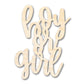 Unfinished Boy or Girl Sign Shape | DIY Craft Cutout | up to 46" DIY