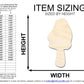 Unfinished Morel Mushroom Silhouette | DIY Craft Cutout | up to 46" DIY