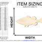 Unfinished Wood Bass Silhouette | DIY Craft Cutout | up to 46" DIY