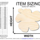 Unfinished Wood Hibiscus Flower Silhouette | DIY Craft Cutout | up to 46" DIY