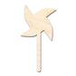 Unfinished Wood Pinwheel Shape | DIY Craft Cutout | up to 46" DIY