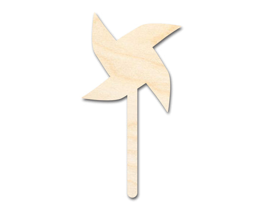 Unfinished Wood Pinwheel Shape | DIY Craft Cutout | up to 46" DIY