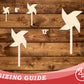 Unfinished Wood Pinwheel Shape | DIY Craft Cutout | up to 46" DIY