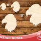 Unfinished Wood Eagle Head Shape | DIY Craft Cutout | up to 46" DIY