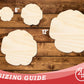 Unfinished Wood Poppy Flower Shape | DIY Craft Cutout | up to 46" DIY