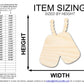 Unfinished Wood Military Dog Tag Chain Shape | DIY Craft Cutout | up to 46" DIY
